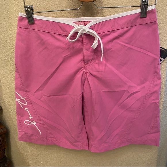 NWT~Vintage ROXY QUIKSILVER Pink Y2K Shorts Size 1 - Picture 1 of 8